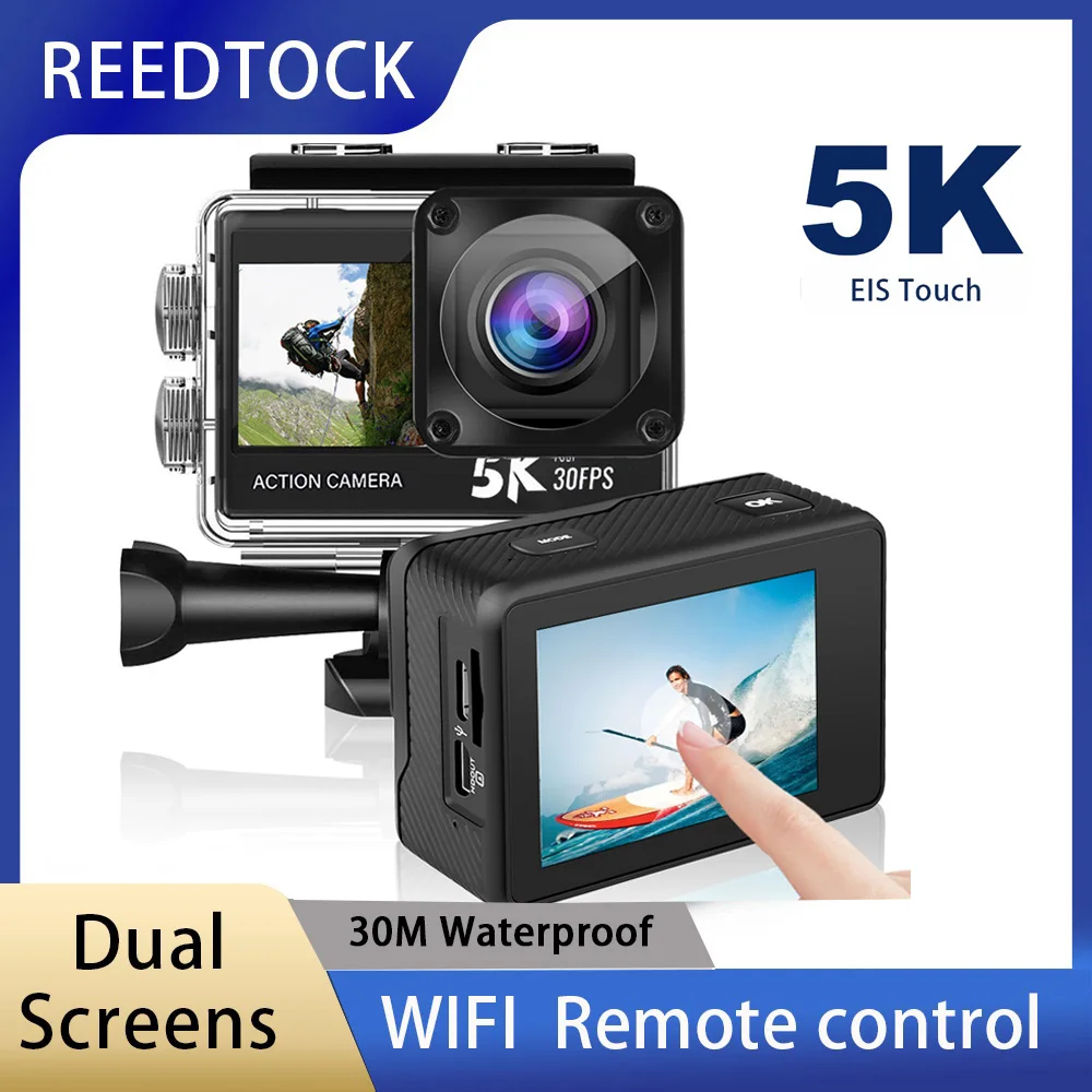 Action Camera 4K 60Fps Dual Screen - 5K 4K60fps Action Camera Doppi schermi