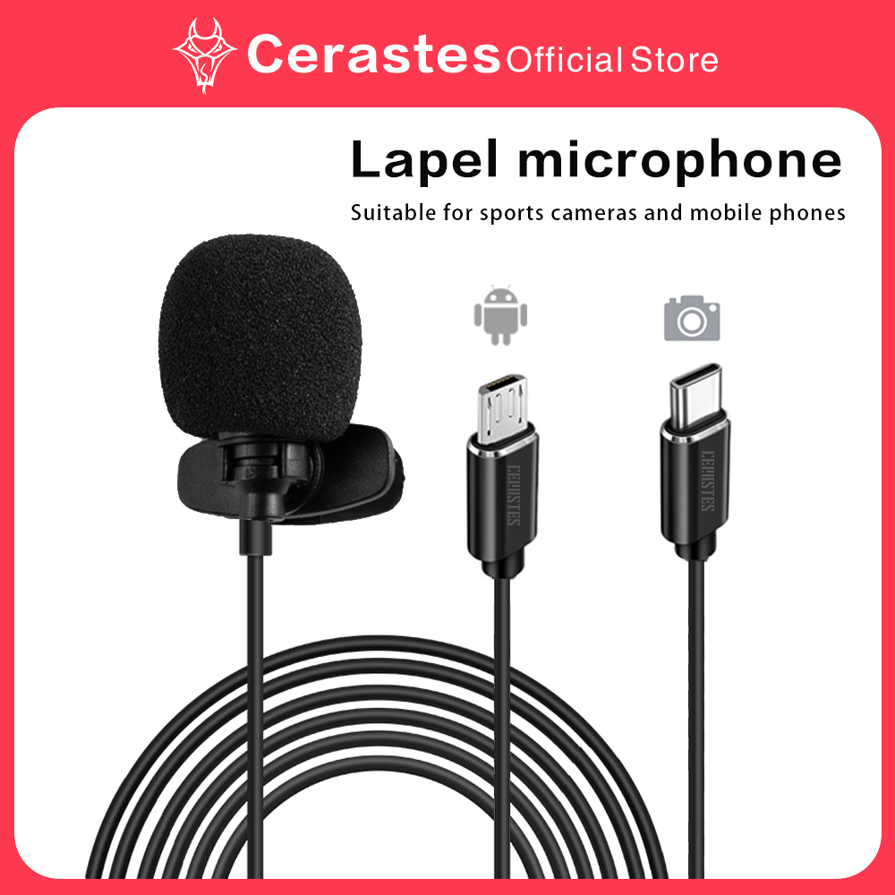 Action Camera External Microphone Usb - Microfono esterno ad alta fedeltà Fotocamera
