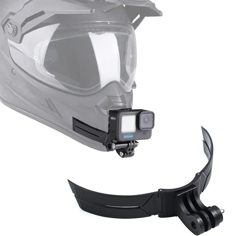 Action Camera Motorcycle Helmet Mount - Compatibile con GoPro 13-8, DJI Action