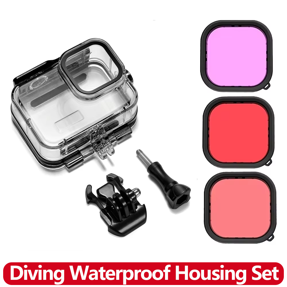 Action Camera Diving Case Underwater 60M - Custodia Subacquea Impermeabile 60M/196FT per Fotografia