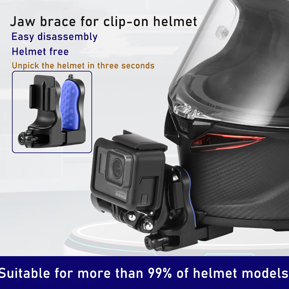 Action Camera Motorcycle Helmet Mount - Supporto per telefono da casco moto