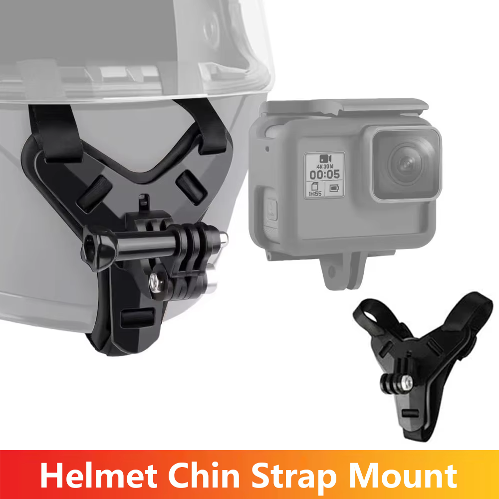 Action Camera Motorcycle Helmet Mount - Casco moto Sottogola Supporto per GoPro