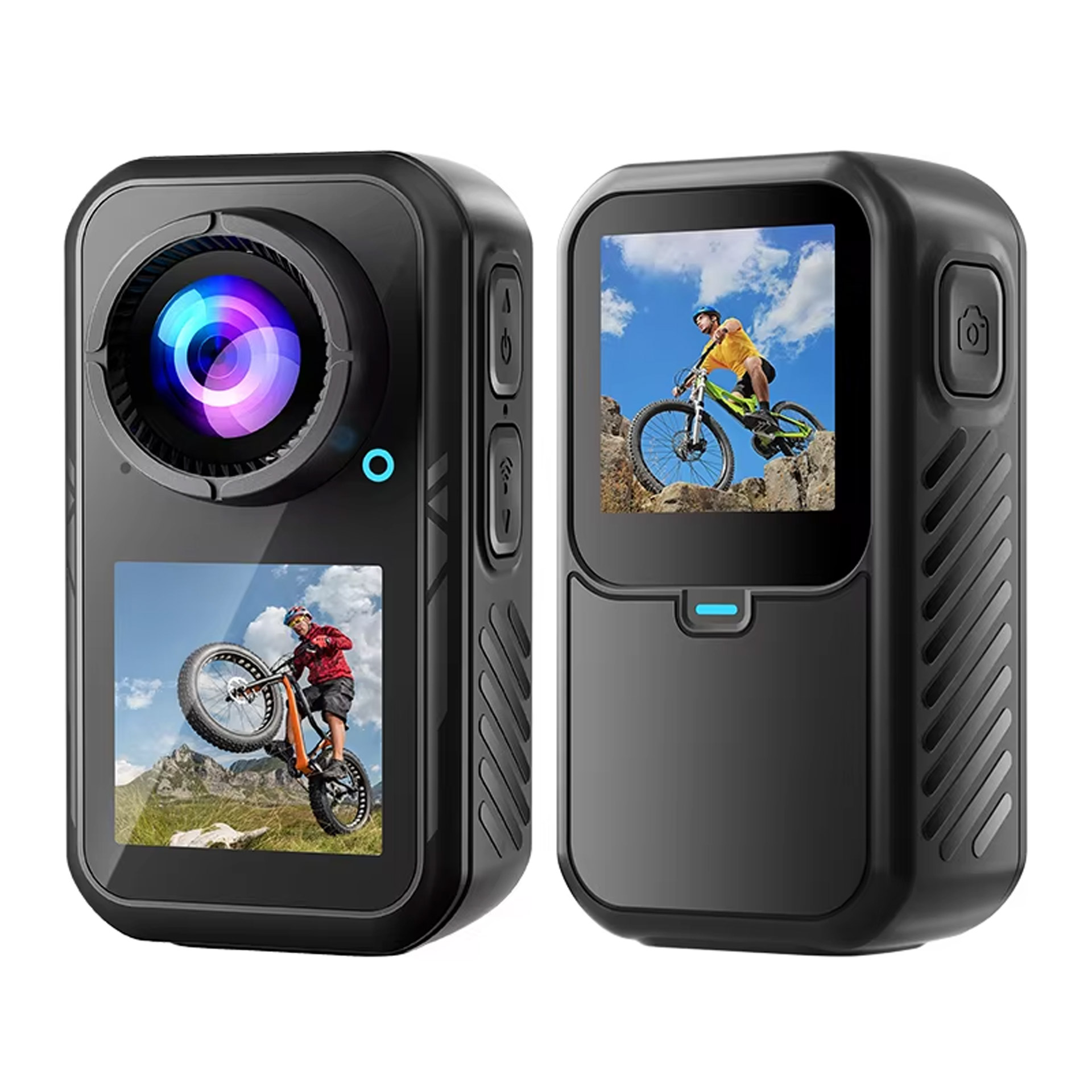 Action Camera 4K 60Fps Dual Screen - Action Camera Thumb 5K30FPS EIS Disattivato