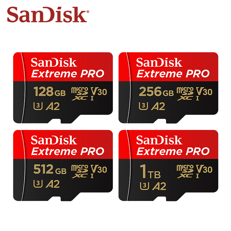 Action Camera Micro Sd Card 128Gb V30 - Scheda di memoria SanDisk Extreme PRO