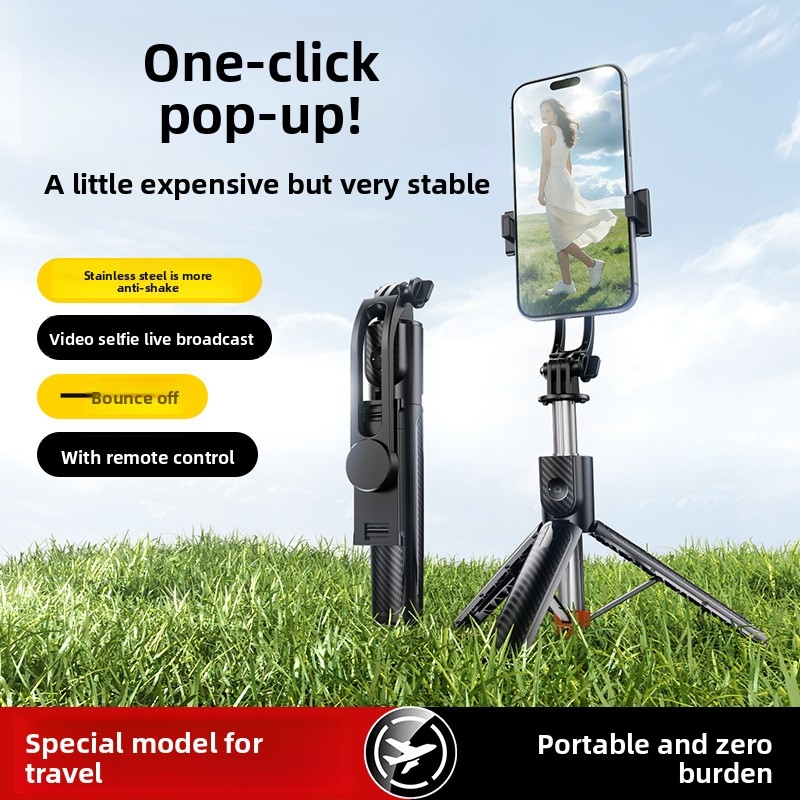 Action Camera Selfie Stick Invisible - Treppiede Bluetooth X1 per Selfie con