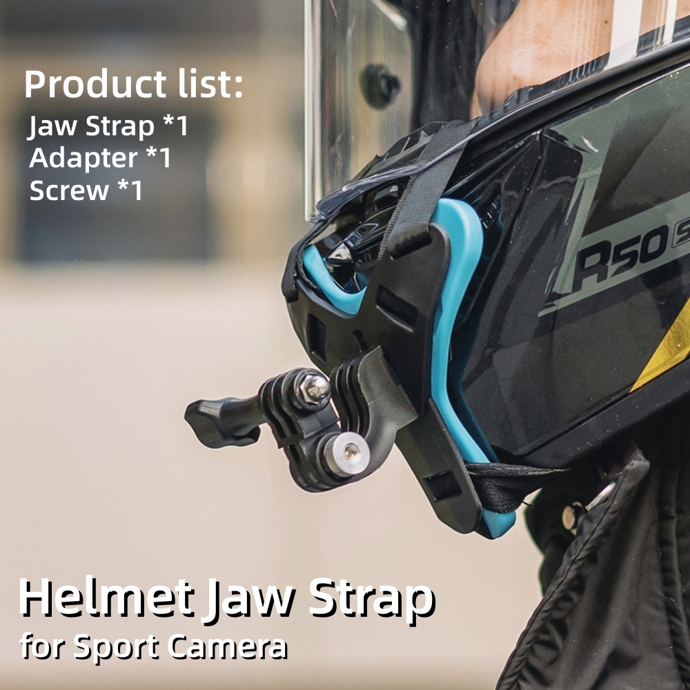 Action Camera Motorcycle Helmet Mount - Staffa per mascella per casco per