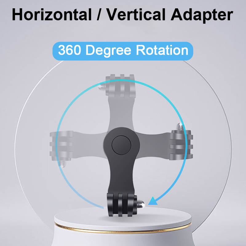 360 °   Adattatore staffa vert - Action Camera Motorcycle Helmet Mount recensione e prezzo