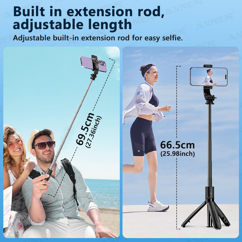 AXNEN L21 Asta Selfie per Tele - Action Camera Selfie Stick Invisible recensione e prezzo