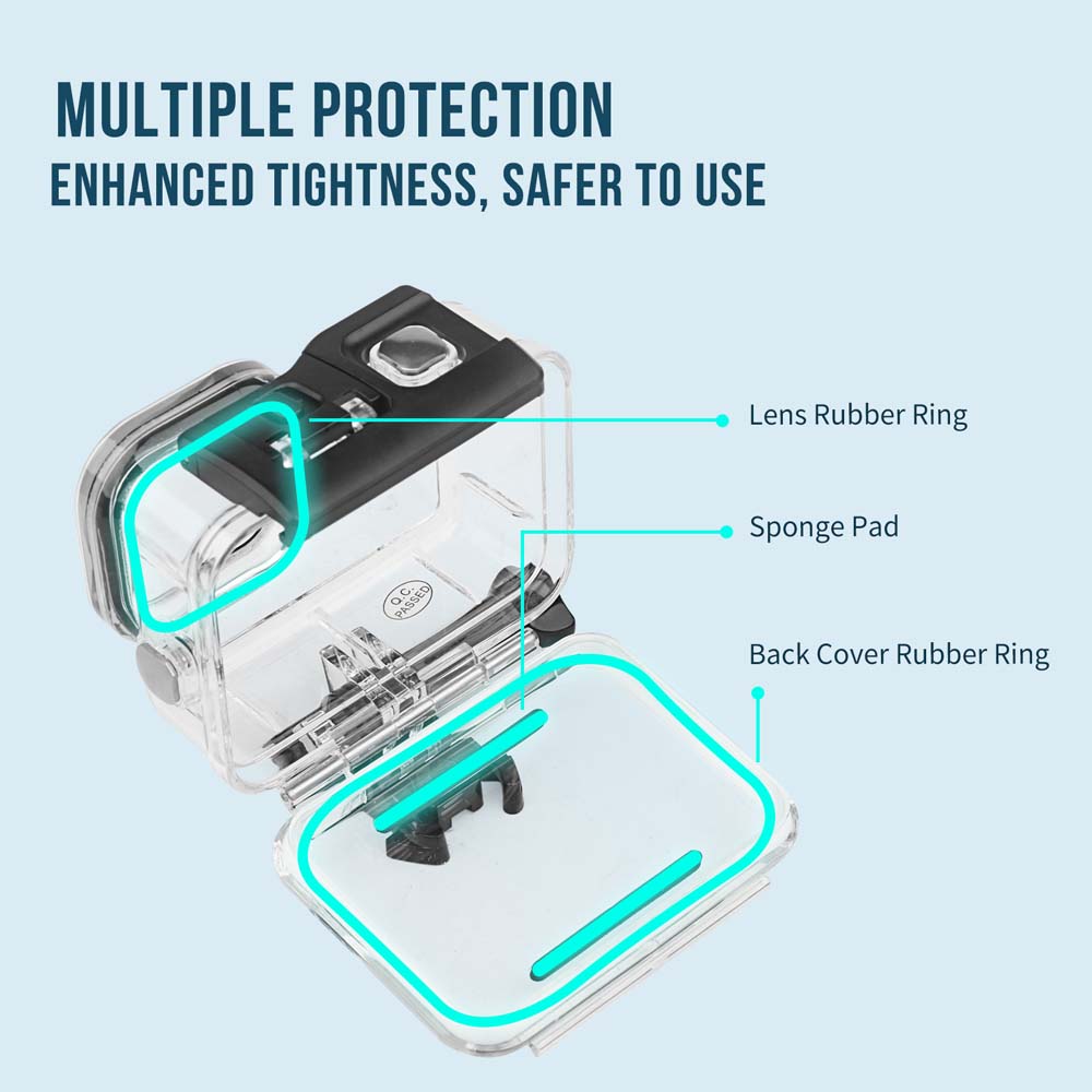 Custodia impermeabile 60M per  - Action Camera Diving Case Underwater 60M recensione e prezzo