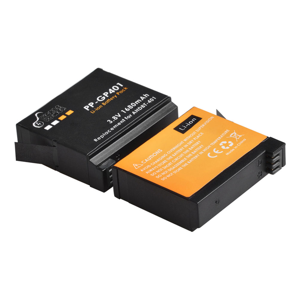 Batteria AHDBT-401 da 1680 mAh - Action Camera Battery Charger Dual Pack recensione e prezzo