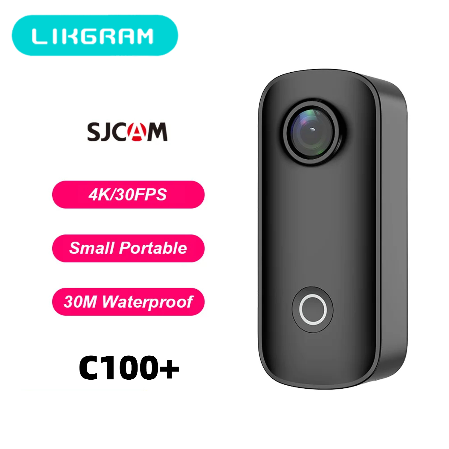 SJCAM C100 Plus Action Cam 4K  - Action Camera Waterproof 30M Without Case recensione e prezzo