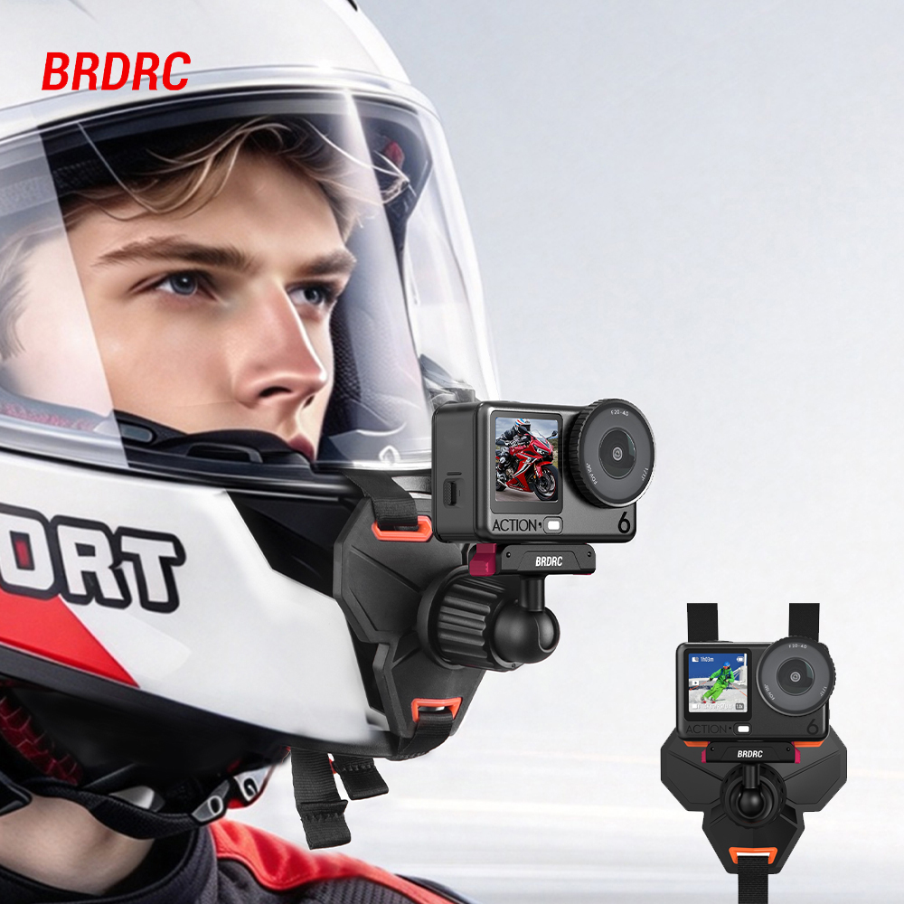 BRDRC: cinturino per montaggio - Action Camera Motorcycle Helmet Mount recensione e prezzo