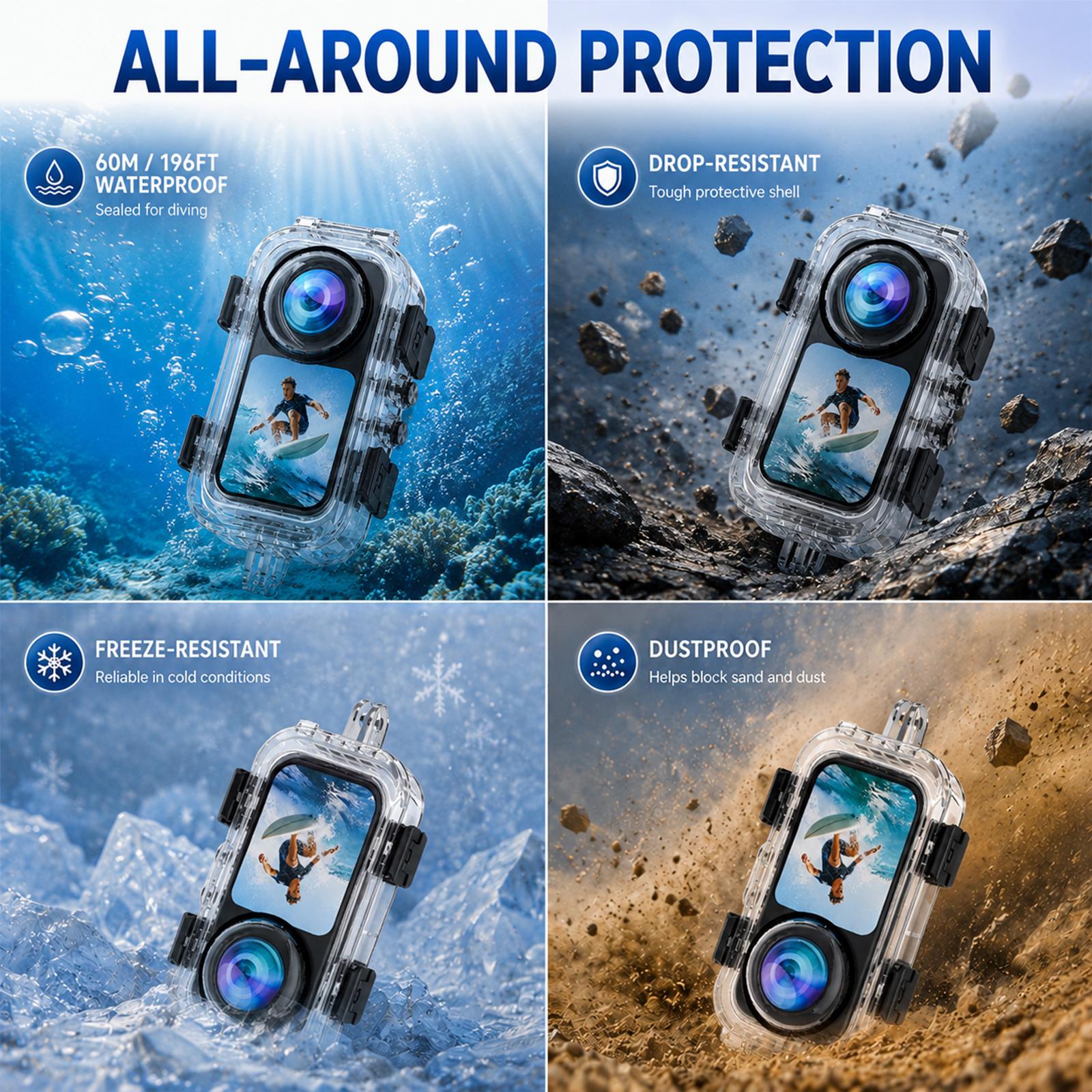 PULUZ Custodia Subacquea da 60 - Action Camera Diving Case Underwater 60M recensione e prezzo