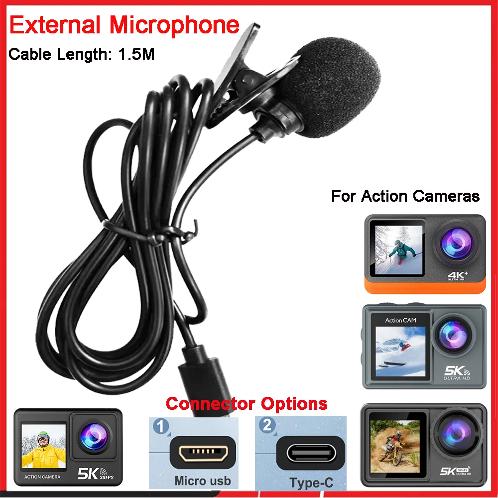 Microfono esterno ad alta fede - Action Camera External Microphone Usb recensione e prezzo