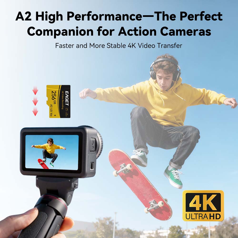 Scheda di memoria EAGET TF Mic - Action Camera Micro Sd Card 128Gb V30 recensione e prezzo