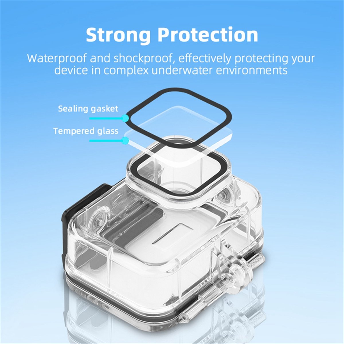 Custodia impermeabile M05K 60M - Action Camera Diving Case Underwater 60M recensione e prezzo