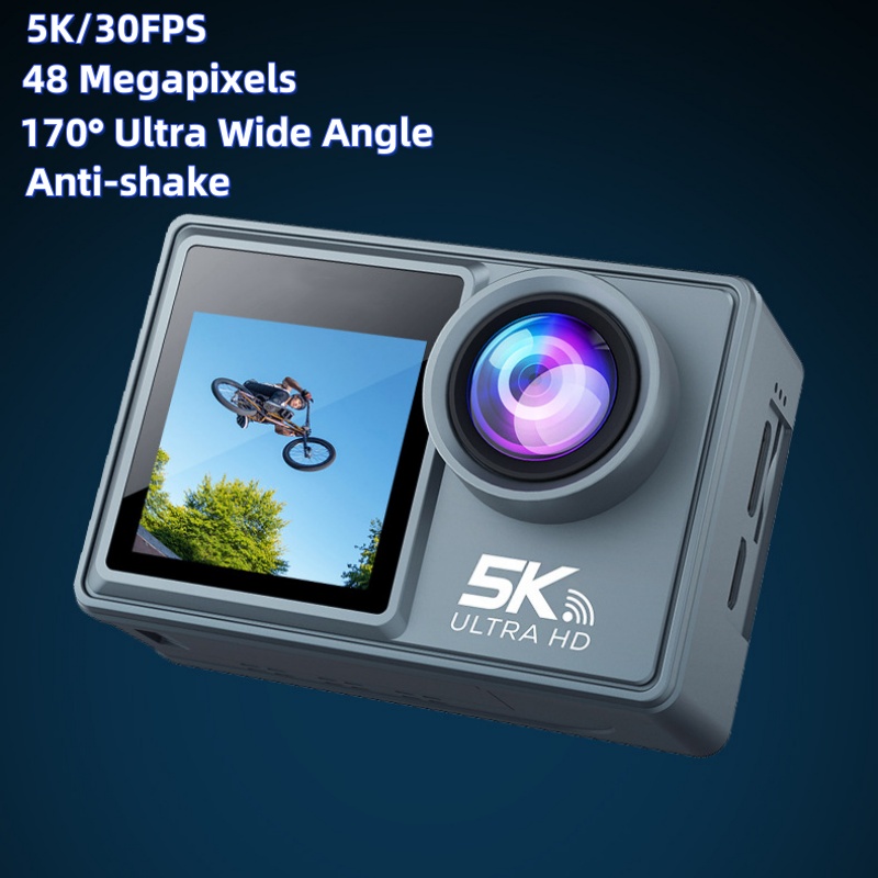 Action Camera 5K con Doppio Sc - Action Camera 4K 60Fps Dual Screen recensione e prezzo
