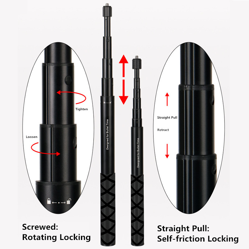Bastone selfie invisibile per  - Action Camera Selfie Stick Invisible recensione e prezzo