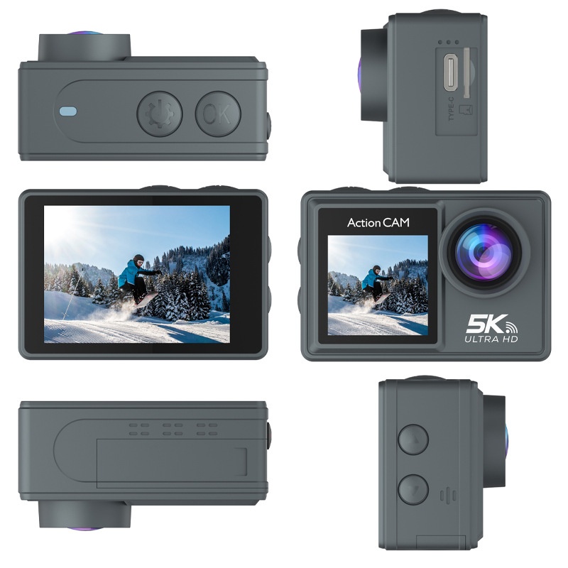 Action Camera 5K/30FPS con Dop - Action Camera 4K 60Fps Dual Screen recensione e prezzo
