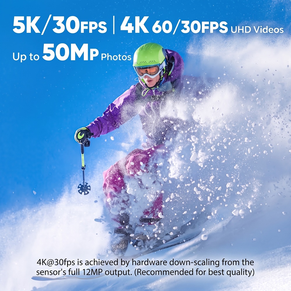 Videocamera d'azione 5K 4K Ult - Action Camera 4K 60Fps Dual Screen recensione e prezzo