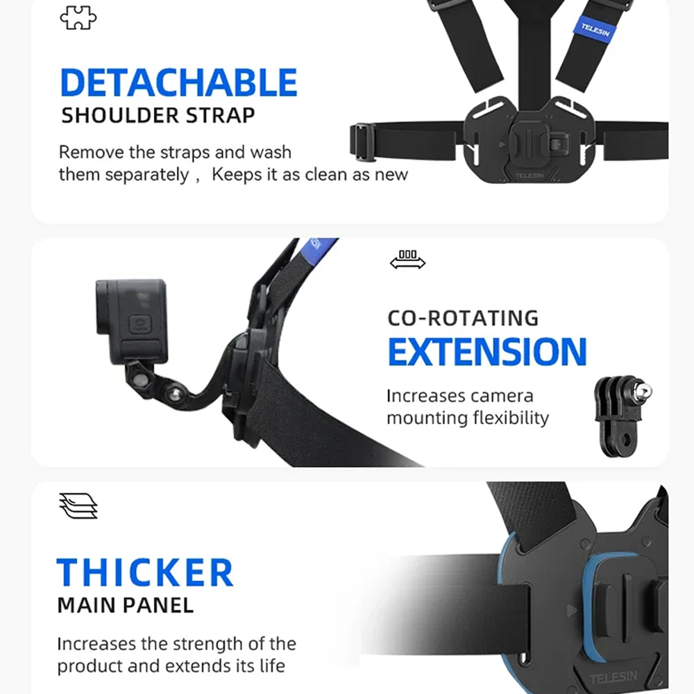 Cintura di Montaggio Regolabil - Action Camera Chest Strap Harness Mount recensione e prezzo