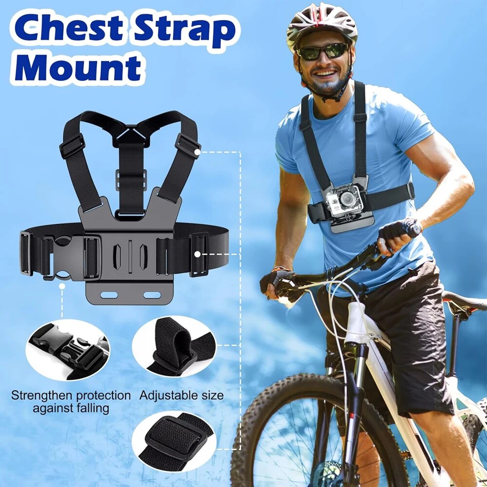 Supporto per Telefono Cellular - Action Camera Chest Strap Harness Mount recensione e prezzo