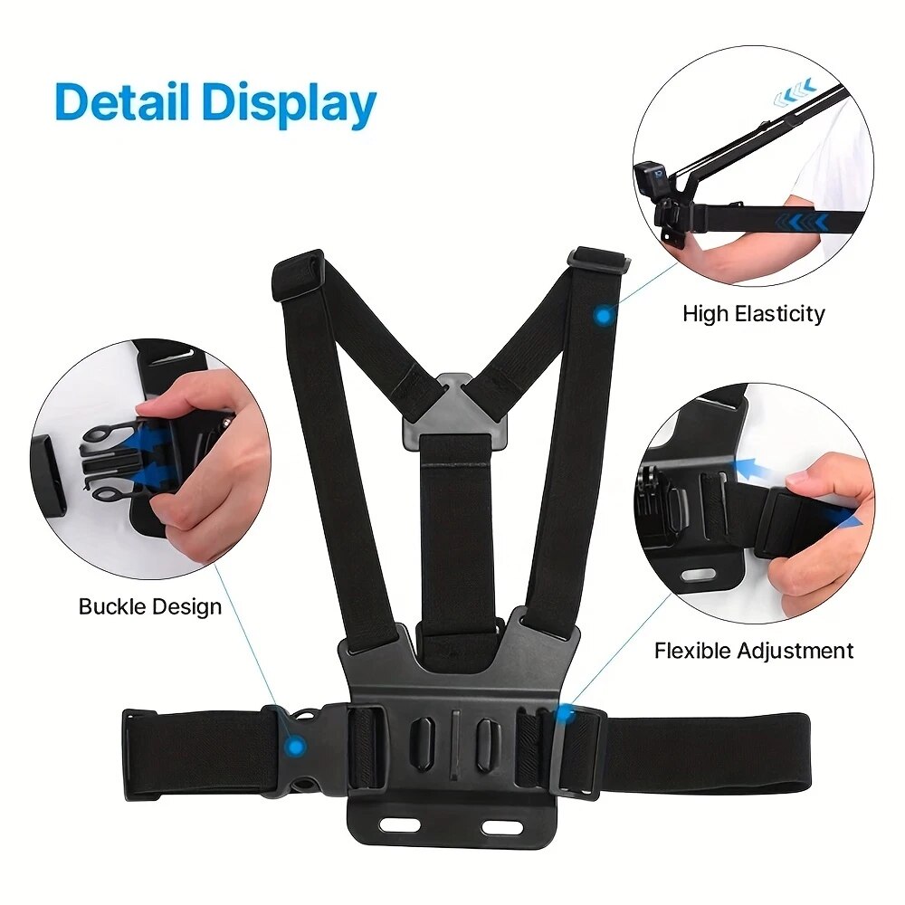 Supporto per Telefono Cellular - Action Camera Chest Strap Harness Mount recensione e prezzo