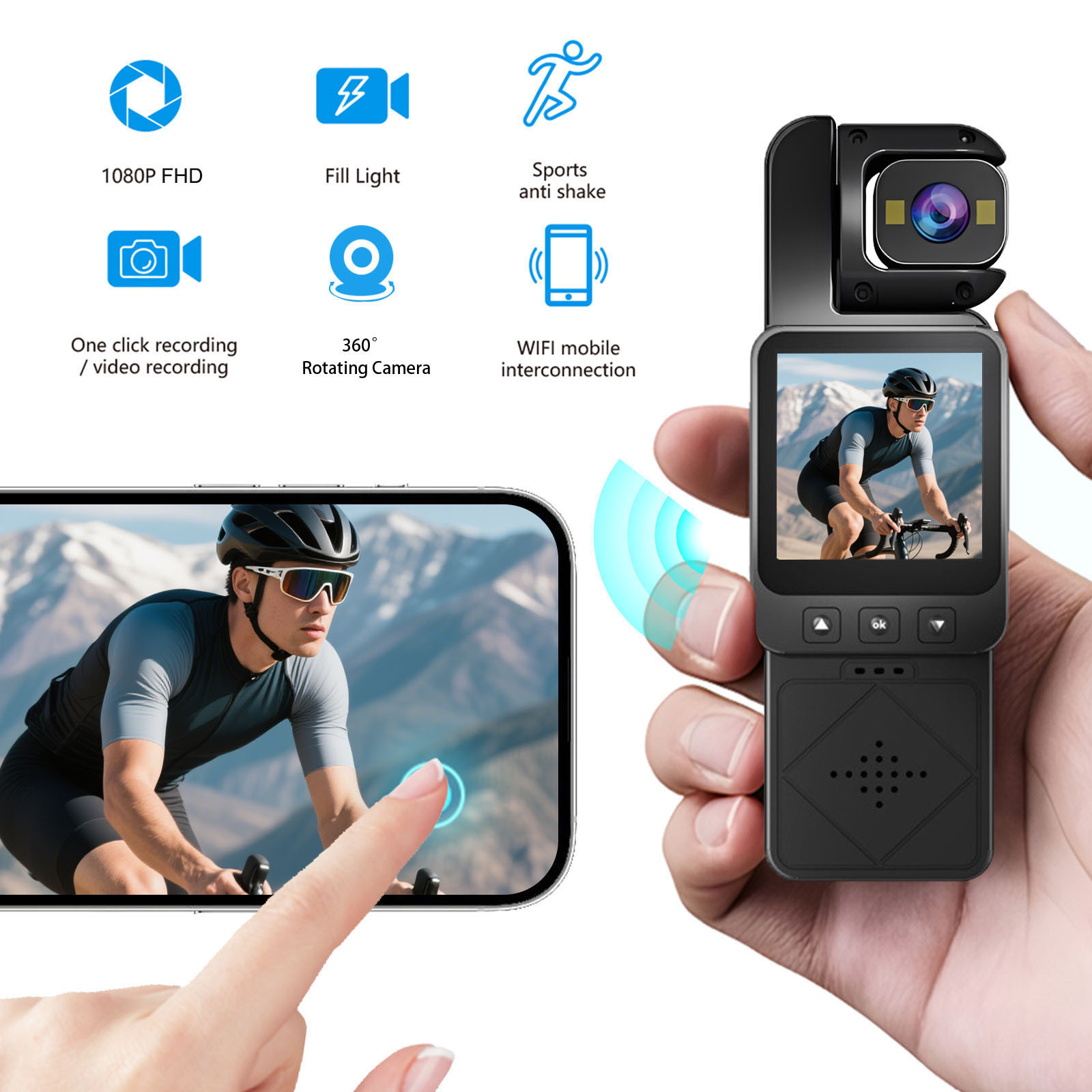 DV02 Videocamera d'Azione Port - Action Camera Optical Image Stabilization recensione e prezzo