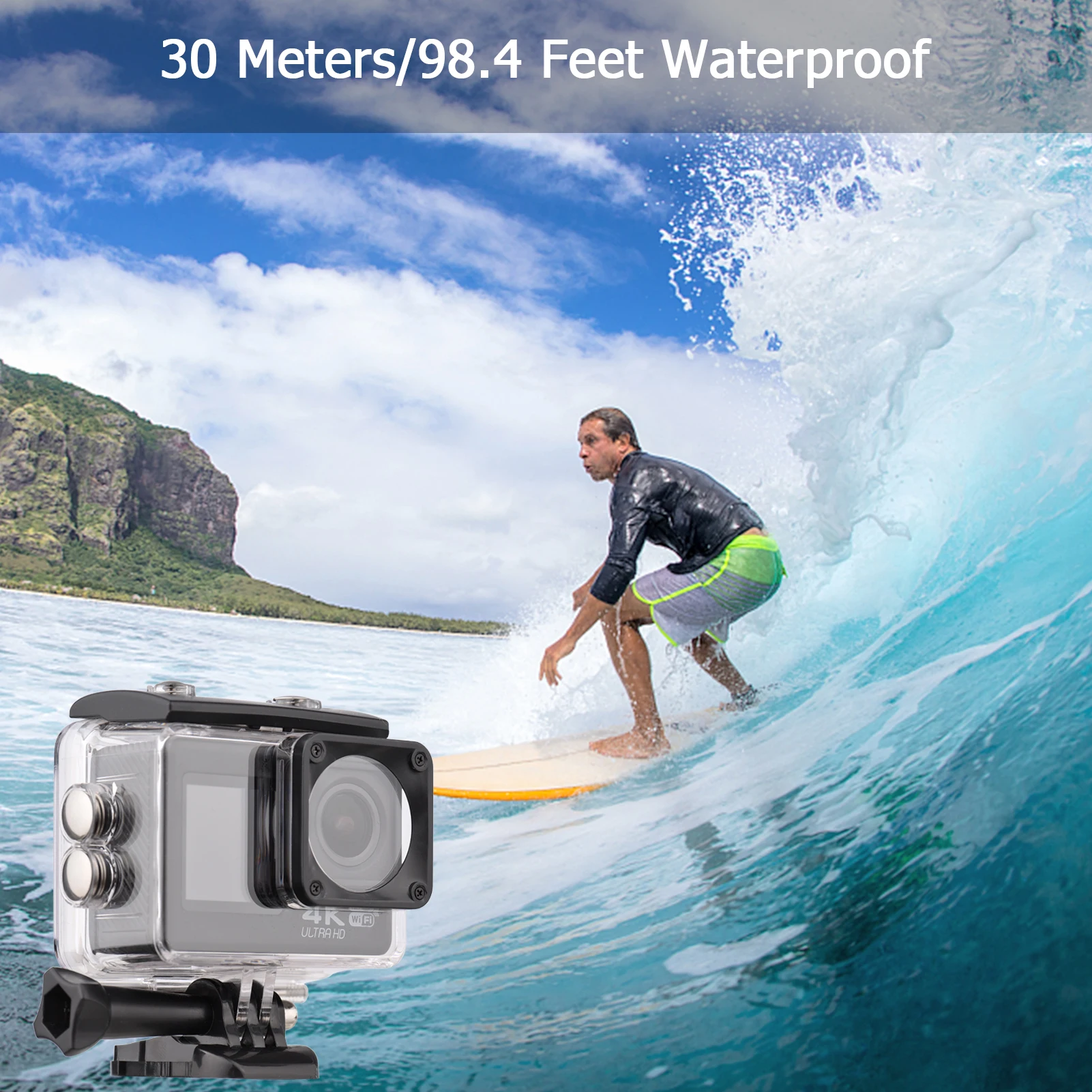 Videocamera d'Azione WiFi 4K 6 - Action Camera 4K 60Fps Dual Screen recensione e prezzo
