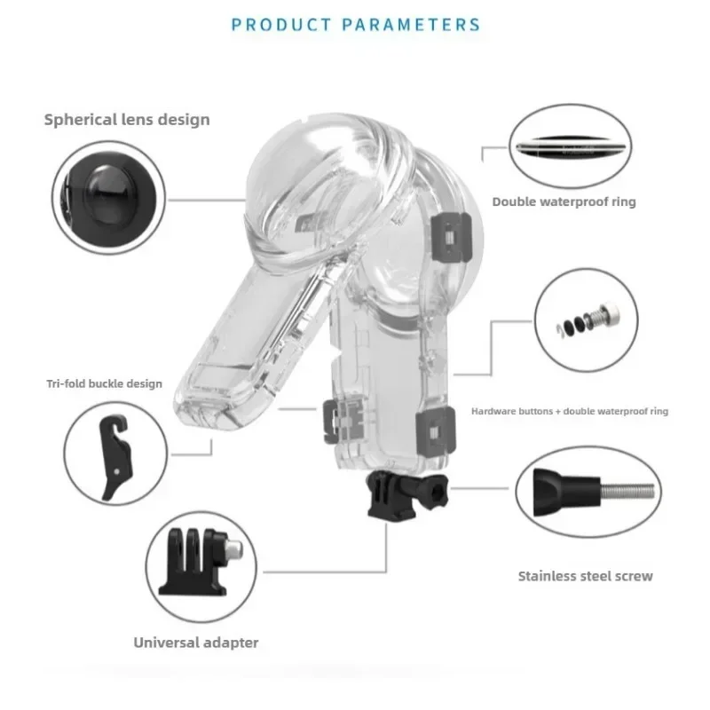 Custodia impermeabile 60M per  - Action Camera Diving Case Underwater 60M recensione e prezzo