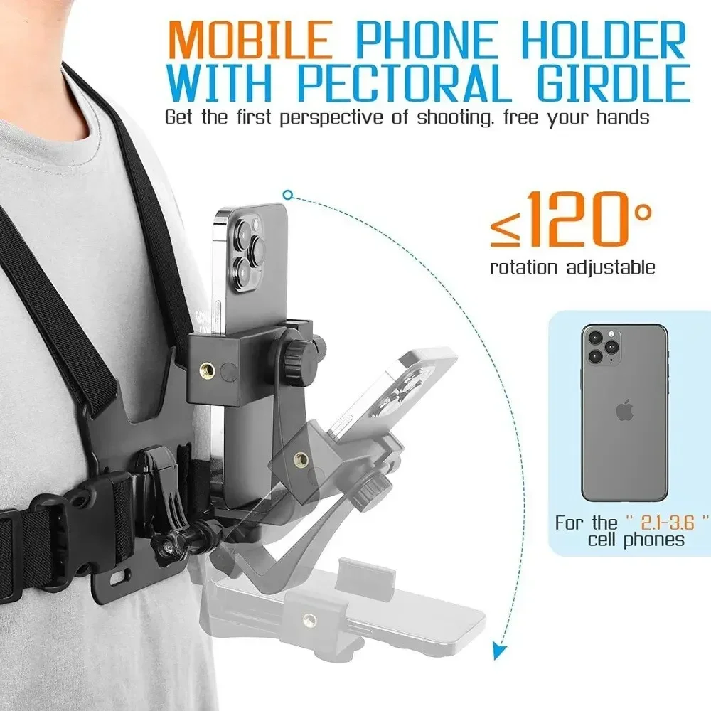 Cintura Pettorale Regolabile c - Action Camera Chest Strap Harness Mount recensione e prezzo