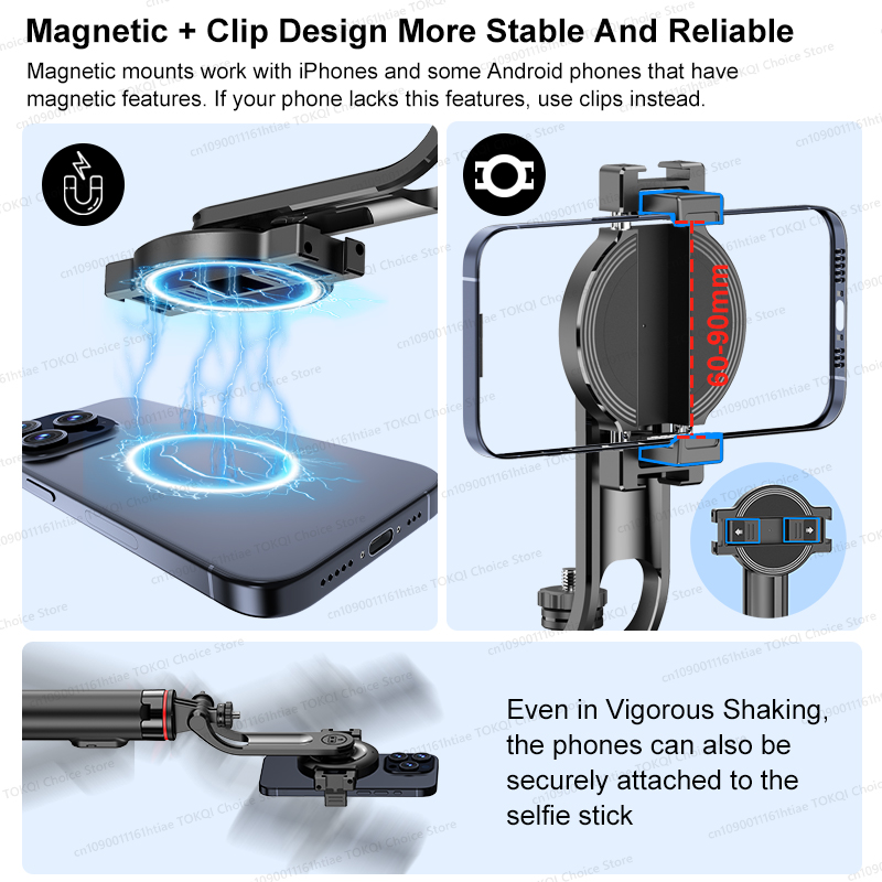 Treppiede magnetico per selfie - Action Camera Selfie Stick Invisible recensione e prezzo