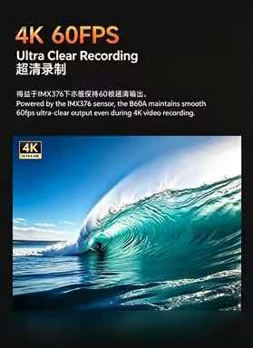 860A Action Camera 4K 60FPS Im - Action Camera 4K 60Fps Dual Screen recensione e prezzo