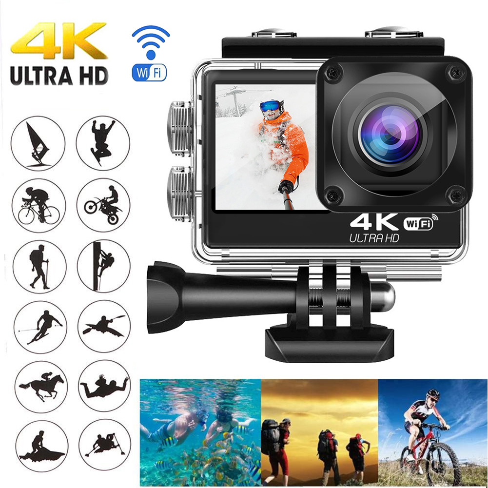 Action Camera 4K 60FPS con obi - Action Camera 4K 60Fps Dual Screen recensione e prezzo