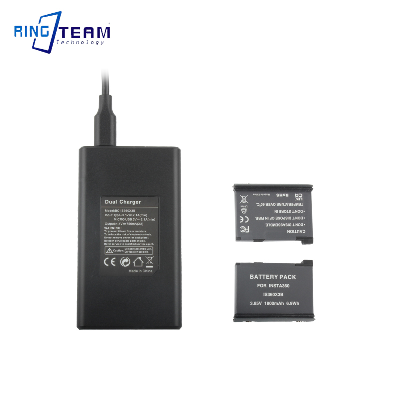 Batteria IS360X3B per Insta360 - Action Camera Battery Charger Dual Pack recensione e prezzo