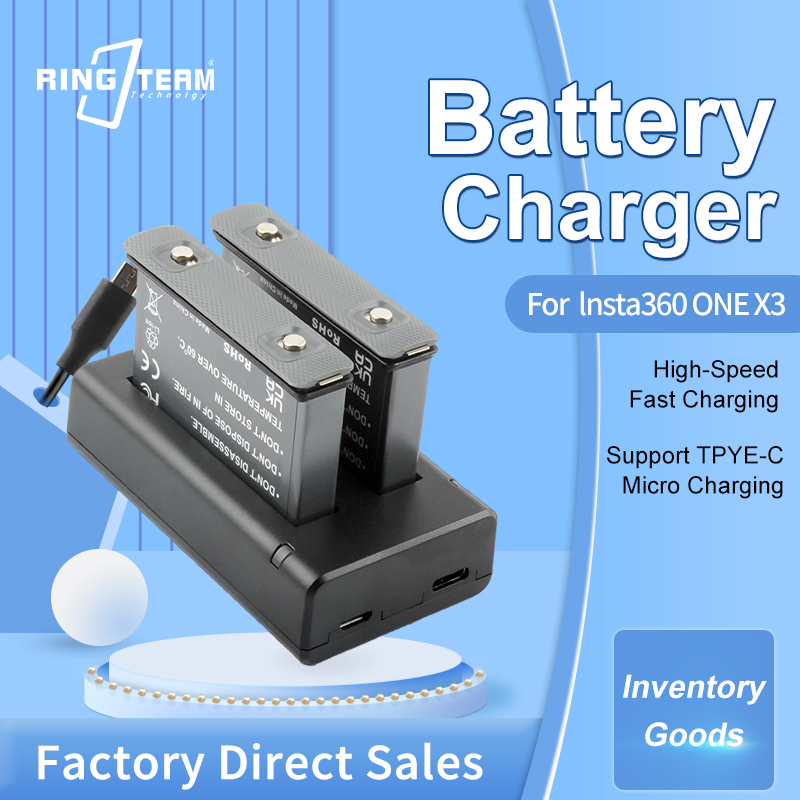 Batteria IS360X3B per Insta360 - Action Camera Battery Charger Dual Pack recensione e prezzo
