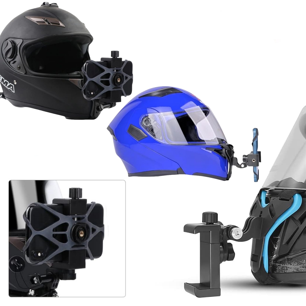 Supporto per telefono da monta - Action Camera Motorcycle Helmet Mount recensione e prezzo
