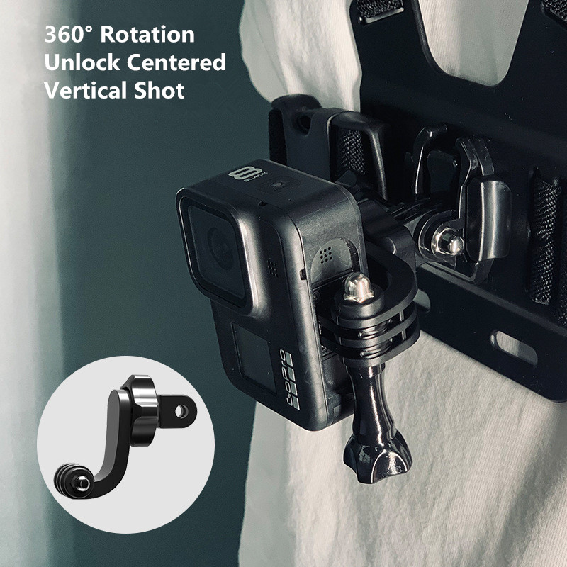 Universale 360 °   Adattatore  - Action Camera Motorcycle Helmet Mount recensione e prezzo
