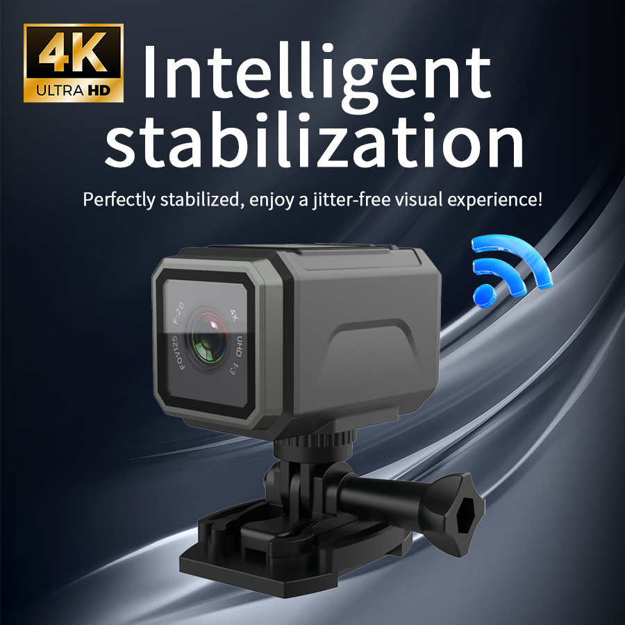 Telecamera d'azione 4K EIS 125 - Action Camera Motorcycle Helmet Mount recensione e prezzo