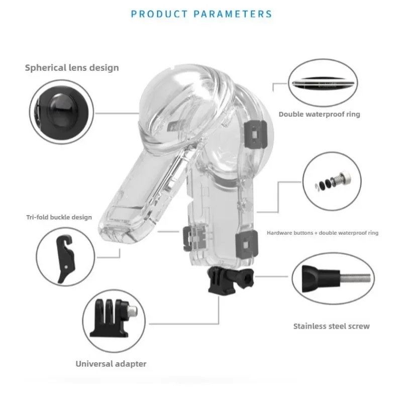Custodia impermeabile da 60 me - Action Camera Diving Case Underwater 60M recensione e prezzo