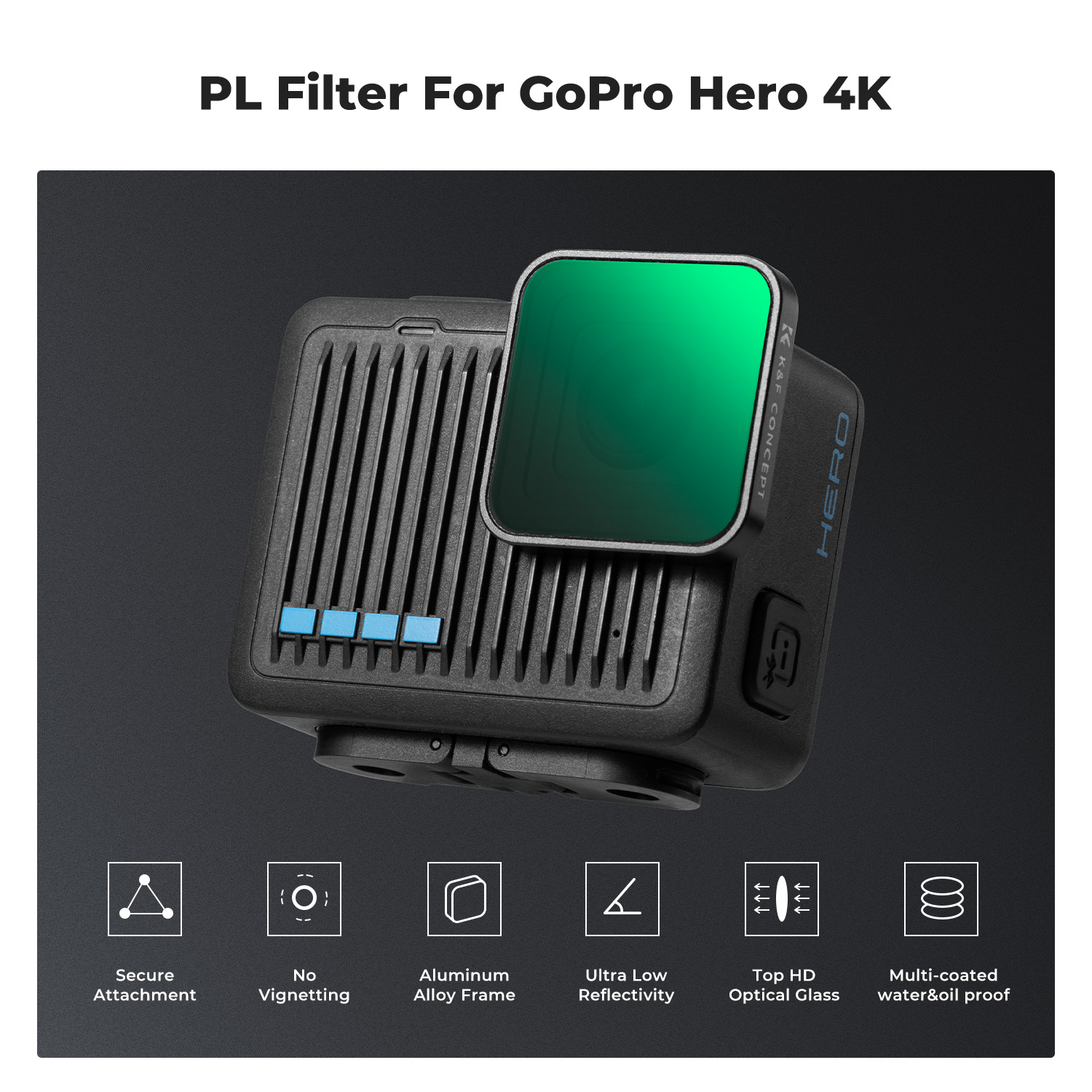 Set di Filtri K&F CONCEPT per  - Action Camera Nd Filter Set 4K recensione e prezzo