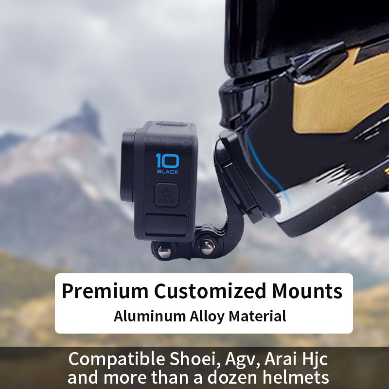 Supporti per action cam con me - Action Camera Motorcycle Helmet Mount recensione e prezzo