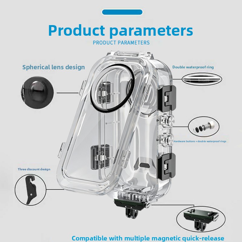 Custodia Protettiva Impermeabi - Action Camera Diving Case Underwater 60M recensione e prezzo
