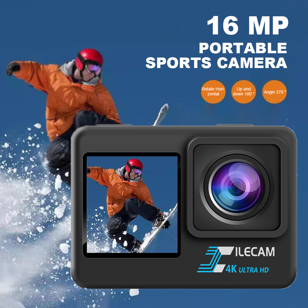 Telecamera sportiva da esterno - Action Camera 4K 60Fps Dual Screen recensione e prezzo