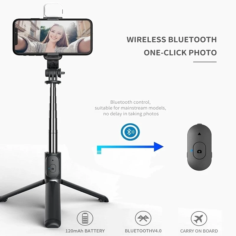 Asta per selfie con treppiede, - Action Camera Selfie Stick Invisible recensione e prezzo
