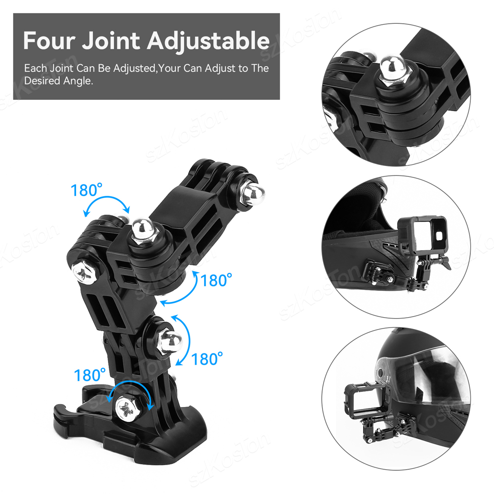 Kit di montaggio per casco mot - Action Camera Motorcycle Helmet Mount recensione e prezzo