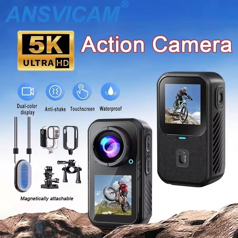 Mini Action Camera 5K 4K60FPS  - Action Camera 4K 60Fps Dual Screen recensione e prezzo