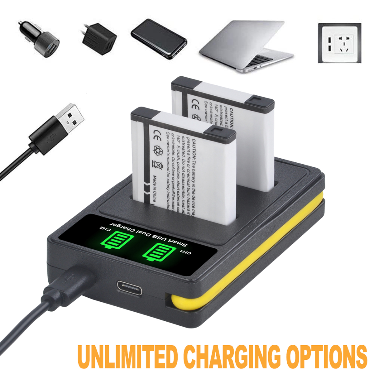 Batteria NP-50 da 1500 mAh/dop - Action Camera Battery Charger Dual Pack recensione e prezzo