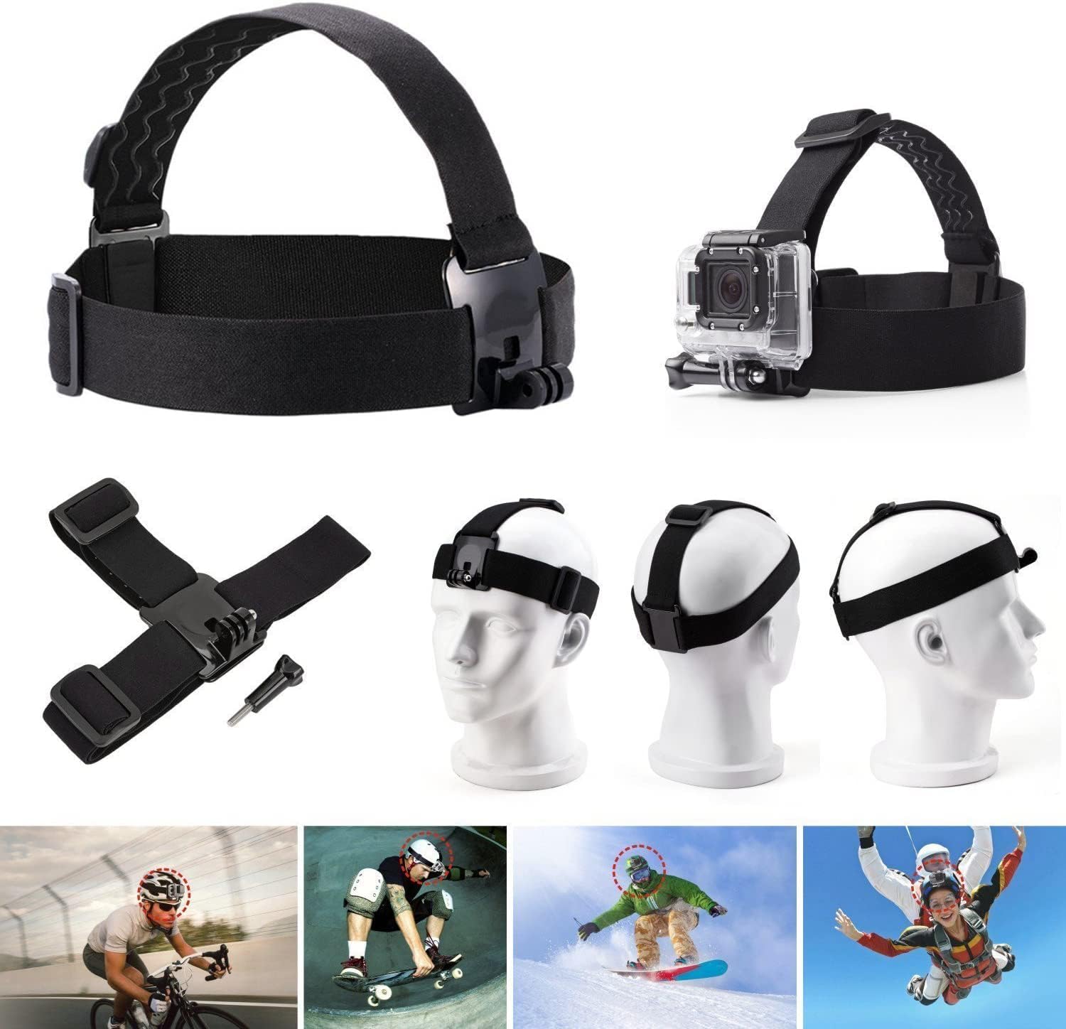 Kit di Accessori con Fascia pe - Action Camera Chest Strap Harness Mount recensione e prezzo