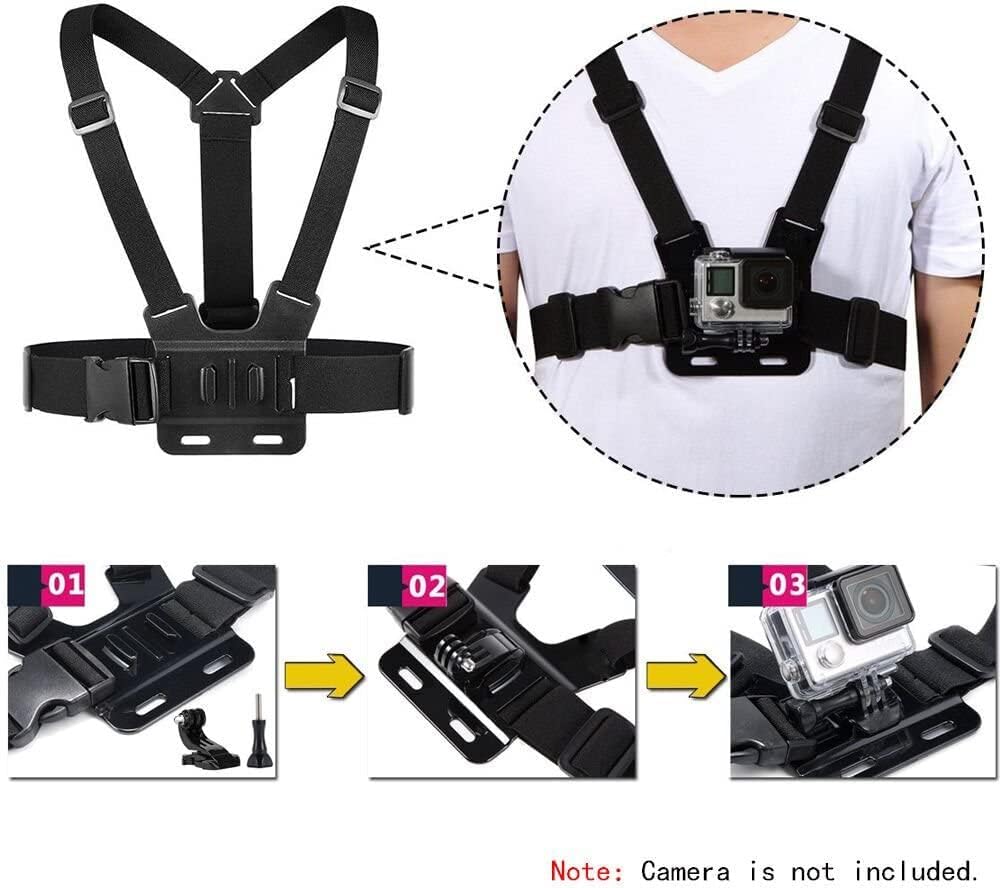 Kit di Accessori con Fascia pe - Action Camera Chest Strap Harness Mount recensione e prezzo